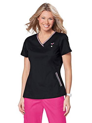 KOI Medical Scrubs Ashley Top Black(2X)