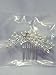 Sunshinesmile Bride Rhinestone Wedding Bridal Hair Comb Pearl Flower Hair Jewelry Crystal Headpiece