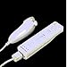 White Built-in Motion Plus Wii Remote + Nunchuck Controller(Wii controller) For Wii (NON-OEM)+ Silicone Case + Wrist Strap (White)thumb 3