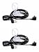 Walkie Talkie Earpiece (2 Packs) 2 Pin Covert Air Acoustic Tube Headset for Retevis Baofeng Kenwood PUXING UV-5R BF-888S H-777 2 Way Radio primary