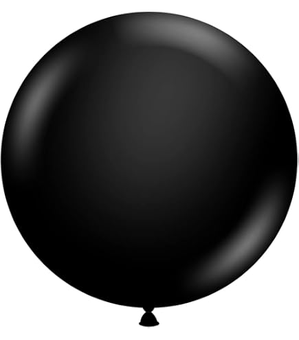 Amazon.com: Tuf-Tex 15078 Black Latex Party Balloons, 5