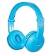 Wireless Bluetooth Headphones for Kids - BuddyPhones PLAY | Kids Safe Volume Limited to 75, 85 or 94 dB | Foldable with 14-Hour Battery Life | Optional Cable for Audio Sharing | Blue