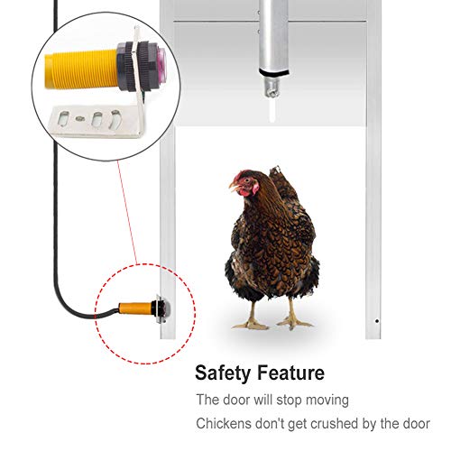 JVR Chicken Coop Door Automatic Opener Kit with Safety Mechanism