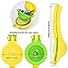 Mr Rudolf Manual Juicer Citrus Lemon Squeezer - Hand Fruit Juicer Lime Press,Professional Hand Juicer Kitchen Tool,Yellow