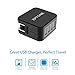 Travel Charger Adapter ZPTONE 4 Port USB Wall Charger International Universal Travel Plug Adapter with US UK EU AU Plug for iPhone, iPad, Samsung, LG, HTC, MacBook and More - Black