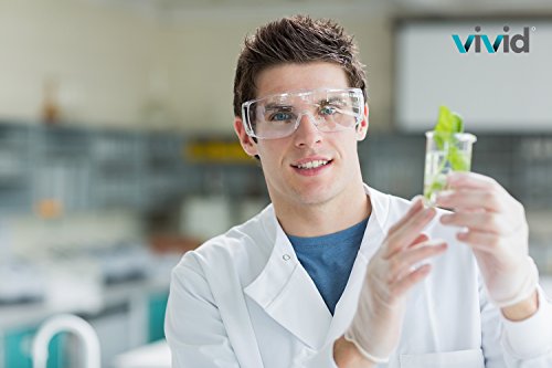 Safety Glass with Shield Frame, Eyewear Personal Protective Equipment, Home Project or Lab Work, by Vivid