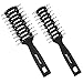Professional Men's Hair Brushes - Vented Hair Brush Set Great Styling & Blow Drying for Slicked-back for Men & Women (2pcs)