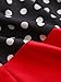CISMARK Elegant Color Block V-Neck Sleeveless Office Pencil Dress Red M