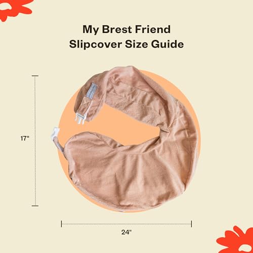 MY BREST FRIEND NURSING PILLOW – DELUXE – ENHANCED COMFORT W/ SLIPCOVER – ERGONOMIC BREASTFEEDING PILLOW FOR ULTIMATE SUPPORT FOR MOM & BABY – ADJUSTABLE PILLOW W/ HANDY SIDE POCKET, EVENING GREY
