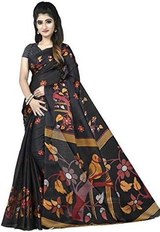 Svb Sarees Silk Blend Ready to wear Saree (Prntd_Bhglpri03_Multicolor_5.5 Meters)