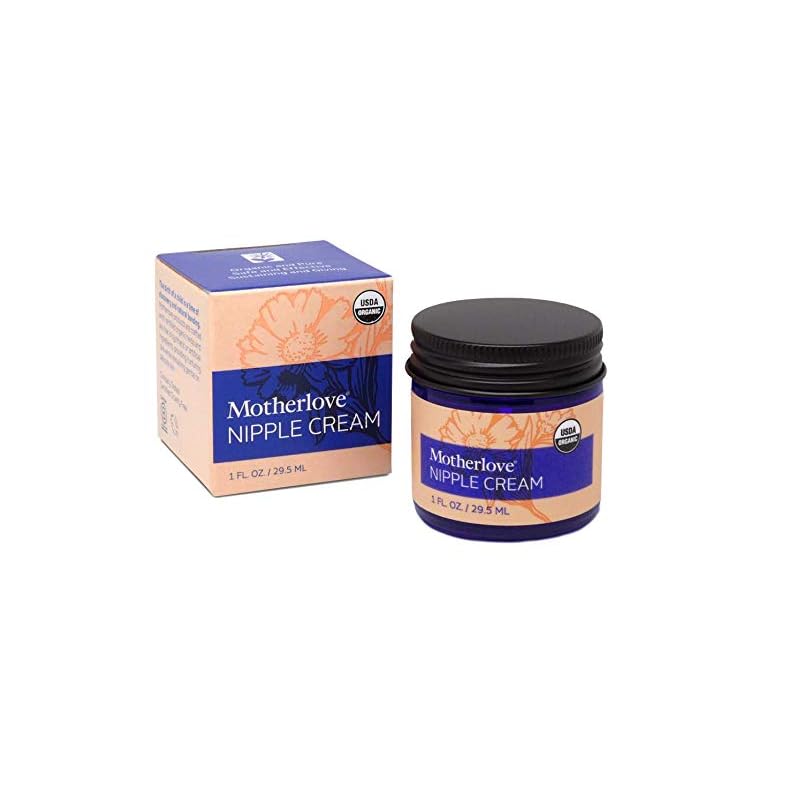 Motherlove Nipple Cream (1 oz) Organic Lanolin-Free Nipple Cream for Breastfeeding—Benefits Nursing & Pumping Moms