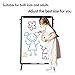 Magnetic Whiteboard Easel Stand, Upgraded 24 x 36 Inch Dry Erase White Board Tripod Flip Chart, Magnetic Eraser, 2 Markers, 25-Sheet Papers, 6 Magnets