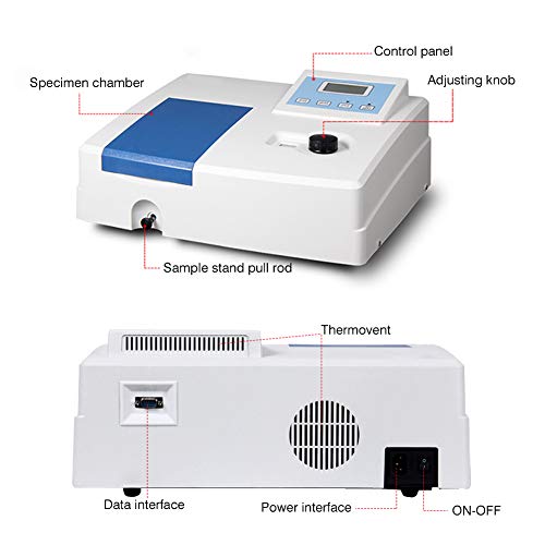 Wellish UV Spectrophotometer 721 Digital Display Visible Spectrophotometer Wavelength Range 340-1000nm Lab Spectrophotometer - Thumbnail 4