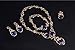Aioverun Purple gem alloy 4 times necklace jewelry set