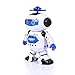 Alagoo Electronic Toy Robot Walking Dancing Singing Robot with Musical and Colorful Flashing Lights 360° Body Spinning Robot Toy Gift for Kids, Boys and Girls (White)