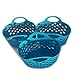 Small Colorful Plastic Basket with Handles for Organizing Pantry Organization and Storage Set of 3 Blue Colored Bendable & Nestable Soft Carry Totes for Shelves Kitchen, Fruit, Toy, Lego Blocks 3 Pack