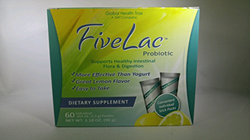 Fivelac Natural Probiotics Candida Solution with Acidophilus 5 Lac 60 Servings