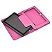 NSSTAR Folio Stand Faux Leather Flip Protection 7-Inch Tablet Case for Zeepad, Chromo, Alldaymall, Matricom, Tagital, Android Tablet Q88, Alldaymall A88X, NeuTab N7 Pro, Chromo Inc - Hot Pink