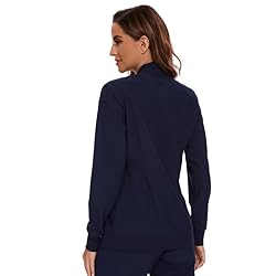 COZYFIT Scrub Jackets for Woman, Zip Front Nurse