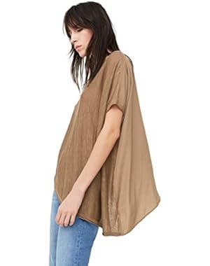 Mango Women's Asymmetric Linen Sweater