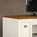 Bush Furniture Fairview L Shaped Desk and 5 Shelf Bookcase in Antique White