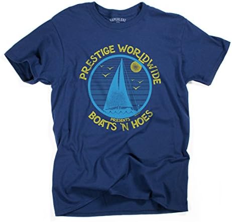 Superluxe Clothing Mens Boats N Hoes Prestige Worldwide Funny Movie T-Shirt