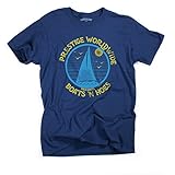Superluxe™ Mens Boats N Hoes Prestige Worldwide T-Shirt, XX-Large, Navy