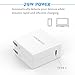 MoKo 29W USB-C Power Adapter, Portable Type-C Charging Port Wall Charger Converter for Apple New Macbook 12-Inch 2015 Computer Laptop, White