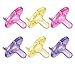 Philips Avent Soothie Pacifier, 0-3 Months, Pink/Purple/Yellow - 6 Pack