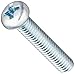 Small Parts Steel Pan Head Machine Screw, Zinc Plated, Meets JIS B1111, #2 Phillips Drive, M4-0.7 Thread Size, 20 mm Length, Fully Threaded, Imported (Pack of 25)