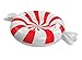 BigMouth Inc. Peppermint Snow Tube - 3 ft. Wide Inflatable Snow Tube with Easy Grip Handles, Made of Durable Vinyl with Welded Seams - Makes a Great Gift