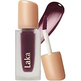 Laka Fruity Glam Tint, 4.5g/0.15oz, Glowing Lip Stain with Wide Color Spectrum, Hydrating & Lightweight Texture, Buildable Color, Non-Sticky, Vegan, K-Beauty (#123 Unsweet berry)