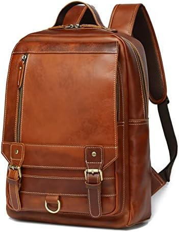backpack laptop men smart Unisex Slim Genuine Leather Laptop Backpack Men for 15-15.6 Inch Business  Smart