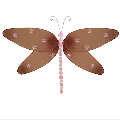 Buy Bugs N Blooms Hanging Dragonfly 7 Small Brown Pink Sparkle