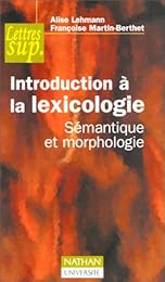 Introduction à la lexicologie