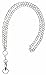Hidden Hollow Hematite Lanyard and Badge Holder - 34 Inch Chain, Non Breakaway Clasp Option