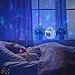 BGJOY Kids Alarm Clock Night Light Projector Lamp Bedroom Clocks with music Backlight Calendar Thermometer Birthday Clocck for Kids Children Baby Infants Boys Girls (White with blue)