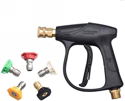 HPCMING 3000 PSI Max High Pressure Washer Gun with 5-color Water Washer nozzle,GMP 2.5