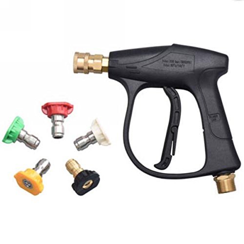 HPCMING 3000 PSI Max High Pressure Washer Gun with 5-color Water Washer nozzle,GMP 2.5
