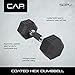 CAP Barbell Coated Dumbbell Weights with Padded Grip, 25-Pound