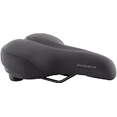 Cloud-9 Commuter | Unisex Comfort Bicycle Saddle with Steel Rails &amp; Elastomer Suspension