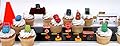 CARS Radiator Springs City Scape 20 Piece Birthday CUPCAkE Topper Set Featuring 12 Random Cars Figures and Radiator Springs Decorative Themed Accessories, Cars Average 1/2" Inch Tall