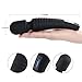 Oopsix Personal Wand Massager Cordless Waterproof - Handheld Electric Body Massager Wand Rechargeable 9 Powerful Vibration Mini Massager for Muscle Recovery(Black)