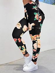 Flamingals Butt Lifting Leggings with Flap Pockets