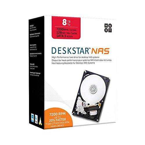 HGST Deskstar 7200rpm 128MB Cache SATA III 3.5" Internal NAS Drive Kit