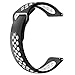 Galaxy Watch Active 40mm / Active 2 40mm & 44mm Bands, Galaxy Watch 42mm Bands, Gear Sport Bands, Auswaur 20mm Soft Silicone Sport Watch Replacement Strap Wristband for Women Men - Black/White