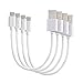 Micro USB Cable, Upow 4 Packs Reversible Cable (0.2m/7.9inch) Micro USB 2.0 Charging and Syncing Cable Cord for Samsung, HTC, LG, Sony, Nokia, Google Nexus, and More Android Devices (White)