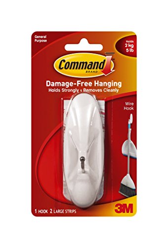 Command Medium Wire Hooks, 3-Hook