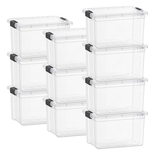 Superio Clear Storage Box with Lid, 49 Quart Plastic Container Bins for Organiz…