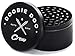Doobie Doo Crew Extra Large Metal Herb Grinder with Catcher 2.95 Inch 4 Piece Black